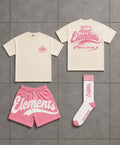 ELEMENTS DISTRESSED SUMMER SET-PINK