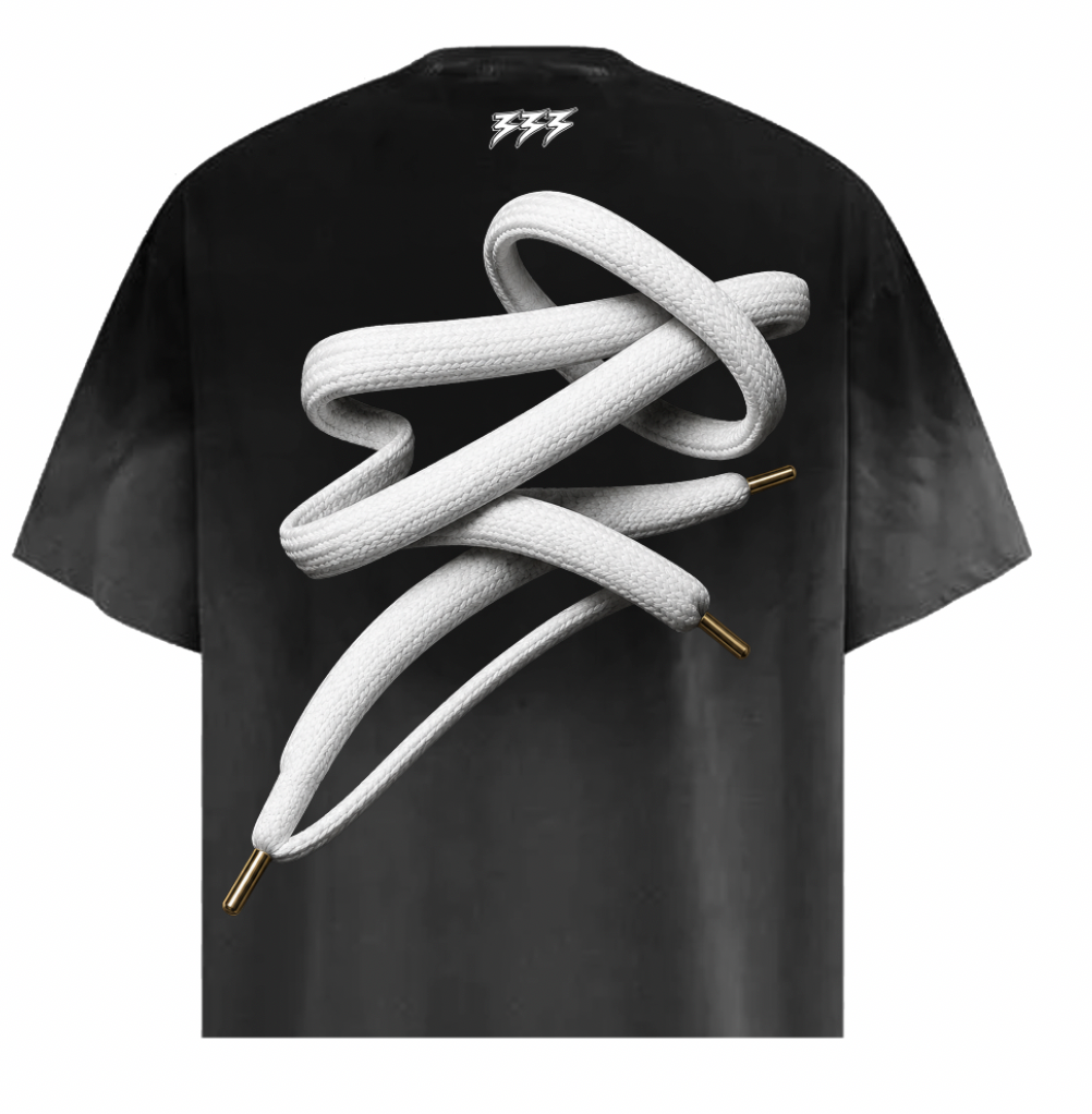 BLACK LACES T SHIRT