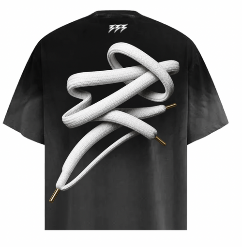 BLACK LACES T SHIRT
