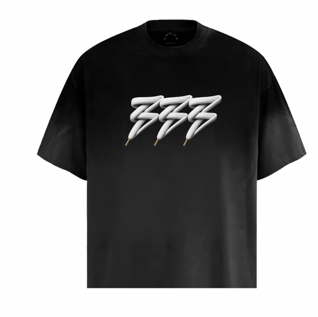 BLACK LACES T SHIRT